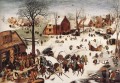 The Numbering At Bethlehem Flemish Renaissance peasant Pieter Bruegel the Elder